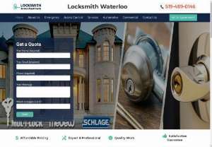 Waterloo Locksmith - Our company efficiently deals with all kinds of residential locksmith concerns that our clients bring to us. We are committed to providing professional and outstanding service at a cost-efficient rate. We can help change or install security locks, replace lost keys, and repair damaged locks due to burglary.