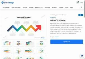 Screenshot of Arrow Infographic Template