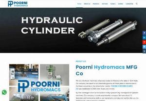 Hydraulic cylinder manufacturers in Chennai - Poorni Hydromacs are the one of the leading Hydraulic cylinder manufacturers in Chennai ,Hydraulic power pack manufacturers in Chennai.