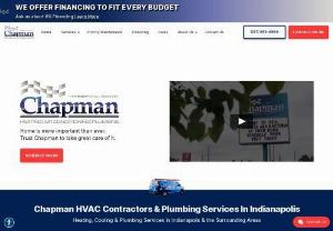 HVAC & Plumbing Company in Indianapolis Area | Chapman - For more than 30 years, Chapman Heating, Air Conditioning & Plumbing has offered professional HVAC and plumbing services in Indianapolis, IN and the surrounding areas. Our heating and cooling services include repairs, maintenance, and installations. Our licensed plumbers service water heaters, sump pumps, garbage disposals and more!