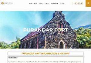 Purandar Fort - The fort is an island fort located in the Arabain sea on the seashore of Malvan in Sindhudurg district of Maharashtra.This fort was built by the Great Maratha king, Chhatrapati Shivaji Maharaj. The fort has a huge wall around the fort and the fort  spreads in around 48 acres.
