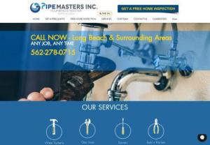 Pipemasters Ca - Our plumbing professionals are here to help you with all your repair and service needs. We have the knowledge, skills, and experience necessary to handle any project - both residential and commercial. We can help with pipe and fixture replacement, plumbing inspections, re-piping and expansive remodeling projects. Our experienced team is always on call - so any plumbing emergencies can be handled quickly and efficiently. From a simple water leak to an extensive re-piping project, our services...