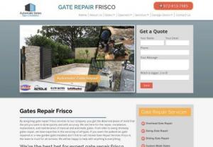 Intown Gate Repair Services Frisco - We provide professional gate repair services that are of high quality. When it comes to gate opener repair,  electric gate installation,  and other automated gate services,  we have you covered. With our trusted and experienced technicians,  there is no job too big or too small for us.