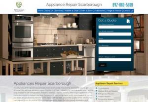 Scarborough Appliance Repair - Our appliance repair company offers a range of high-quality and premier services that have affordable rates. Some of the issues we resolve include a malfunctioning dishwasher, clogged garbage disposer, and unresponsive electric. You don\'t have to worry because we have pocket-friendly rates and professional technicians.