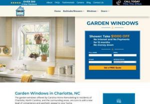 Garden Windows Replacement - Replace that old window above your sink with beautiful garden windows replacement from Carolina Home Remodeling! It\'s functional & look great ☎ 704-583-1141