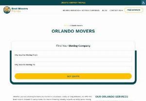 Best Movers in Orlando - Once you decide to relocate your home to a new place and need to hire a great moving company, you should contact us here at Best Movers In Florida. We are here to find the best moving company that will suit your needs. Moving to Orlando is much easier with professional movers by your side, so you can be sure that we are able to find moving professionals that will be perfect for the task you have.