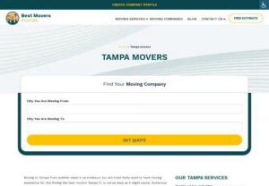 Best Movers in Tampa - Looking for some of the best movers Tampa has for you is not an easy thing to do. But, we are here to step in and save your time. All you need to do is contact us here at Best Movers in Florida, and we will find all the moving companies that suit your needs. You can have your belongings moved in no time, and get all the moving services you were looking for, without having to search for a suitable moving company.