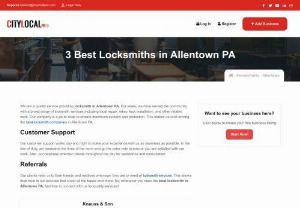 Best Locksmiths in Allentown, PA - We are a quality help giving locksmiths in Allentown, PA. For quite a long time, we have served the network for a wide scope of locksmith administrations including nearby fix, rekey, lock establishment, and other related work. Our organization is a go-to shop to guarantee most extreme security and insurance. This makes us rank among the best locksmith organizations in Allentown PA.
