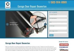 Beaverton Metro Garage Door Repair Services - We offer the best garage door repair services in the city. Our team of experts have years of experience with different kinds of repairs, from garage door installation, cable re-spooling, track replacement, weatherproofing, noise reduction, and others. Whatever it is you need to be fixed, we can do it for you at a fair price.
