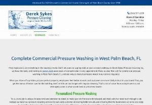 commercial pressure washing west palm beach fl - Get expert pressure washing services in West Palm Beach, FL, from Derek Sykes Pressure Cleaning. We offer professional high-pressure surface cleaning. For service related details visit our site.
