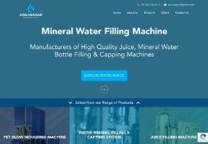 Mineral Water filling Machine | Water Bottle Filling Machine - Aquasagar is Manufacturer of Mineral Water Filling Machine, Water Bottle Filling machine, Drinking Water Packing Machine with high quality and reasonable price
