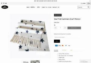 women's star print cashmere scarf - Ultra cozy and warm,  enjoy a warm winter This cashmere scarf can help you show your personality
