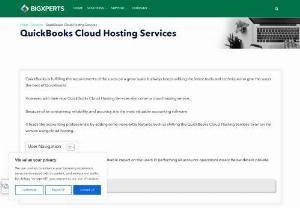 Bigxperts - QuickBooks Cloud Hosting Services | Try Now | Fast & Secure - QuickBooks hosting lets you access your QuickBooks software from a cloud server, where all your data and files are safely stored and operated.