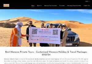 Morocco Private Tours : Morocco Tabiarte Tours company - Morocco Tabiarte Tours is a Travel & Transportation agency,  established in 2014 to cater travellers with the luxurious and comfortable travel options including hotel bookings,  tailor-made holiday packages,  cars on rent and many other travel extras till last minute at an exclusively affordable price. Marrakech to Fes Desert Tours,  Morocco Holiday Packages,  Private & Escorted Morocco Tours,  Morocco Day Tours,  Tangier Private Tours