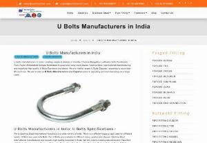 U Bolts - U Bolts manufacturers in India. Leading suppliers dealers in Mumbai Chennai Bangalore Ludhiana Delhi Coimbatore Pune Rajkot Ahmedabad Kolkata Hyderabad Gujarat and many more places. Sachiya Steel International manufacturing and exporting high quality U Bolts Fasteners worldwide. We are India\'s largest U Bolts Exporter, exporting to more than 85 countries. We are known as U Bolts Manufacturers and Exporters due to exporting and manufacturing on a large scale.