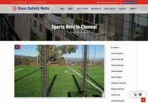 Sports safety nets in Chennai - We are offering a wide scope of Sports Nets. Our own scope of nets have been broadly valued by players, mentors and sports darlings. Sports Nets in Chennai This net is fundamentally utilized in cricket, wherein it goes about as a ball halting wall and furthermore as a way to control the groups from entering the field.

Safe nets are had practical experience in making fencing nets which averts ball leaving the premises during games exercises like Volleyball, Basketball, Football and so on...