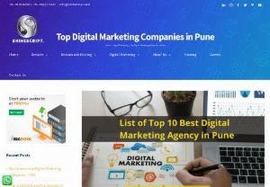 List of Top 10 Best Internet Marketing Agency in Pune - Do you want to stay updated with the latest market trends in marketing? Are you looking for companies that can help you in establishing your business? Digital marketing is the best solution for your requirement.