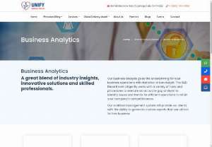 Healthcare Analytics Companies | Unify Healthcare - Our Business analytics Service, HME Billing Services facilitate you for statistics-driven insight for business in healthcare services.
