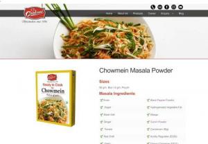 Buy Cookme Chowmein Masala Powder Online | 50 gm Box, 8 gm Pouch - Chowmein is a very popular street food which is loved by all. With cookme masala you can make the dish delicious and healthy at the same time. Nothing can beat the lunchtime hunger other than Veg Chow.