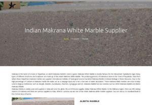 Indian Makrana White Marble - Makrana White Marble is the famous marble from which one of the best architectural structures TajMahal is made up of. Makrana is the name of a town in the Jodhpur district of Rajasthan. Indian Makrana White Marble is worldwide used in different residential as well as commercial structures. In India also the demand for makrana marble is on the verge of increasing every year. In Lucknow, there are various marble traders. We at K.R.Stonex is one of the famous Indian Makrana White Marble Suppliers.