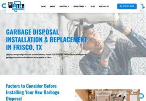 GARBAGE DISPOSAL INSTALLATION & REPLACEMENT IN FRISCO, TX - Get your new garbage disposal installed without hassle. Call (972) 597-2489 today for professional garbage disposal installation and replacement in Frisco.