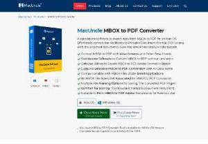 Mac OS Based Software to Export MBOX to PDF Document - A Standalone tool to export MBOX files to PDF document on Mac OS. The tool support multiple MBOX to PDF conversion along with the attachments. No additional application required while saving Mailbox in PDF document.