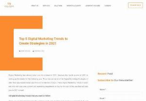 Top 5 Digital Marketing Trends to Create Strategies in 2021 - Digital Marketing has almost taken over the internet in 2021. However, the fourth quarter of 2021 is setting up the trends for the following year. Thus here are some of the Digital Marketing Strategies of 2021 that you want to invest your time on for the rest of 2021. These Digital Marketing Trends of 2021 not only will keep your content and marketing department on top for the rest of the year but will help you in 2021 as well.