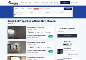 3 BHK Flats for Rent in Nerul - 3 BHK Flats for Rent in Nerul, Property are available on Navi Mumbai Houses. Find 3 BHK Rent apartments, rooms on Rent and single bedroom furnished flats on Rent in Nerul, Navi Mumbai. much more.
