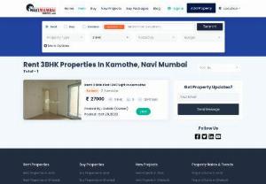 3 BHK Flats for Rent in Kamothe - 3 BHK Flats for Rent in Kamothe, Property is available on Navi Mumbai Houses. Find 3 BHK Rent apartments, rooms on Rent, and single bedroom furnished flats on Rent in Kamothe, Navi Mumbai. much more.