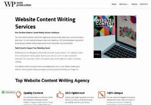 Malaysia Website Content Writing Services | Copywriting Agency Malaysia - Hire the best website content writing services in Malaysia. Our copywriters create original, researched, well written, and professional website content.