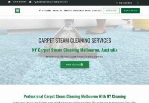 carpet steam cleaning Melbourne - Carpet steam cleaning can effortlessly renew, refresh and restore your living space floors. The process is not merely vacuuming floors rather thorough and deep cleaning. This way, steam carpet cleaning can eliminate dust, dirt, pet dander and odour. At NY Cleaning we use advanced equipment that draws deepest impurities out from the carpet fibres.