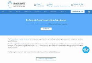 ReSound Communication Earpieces - The ReSound Communication Earpieces fit into a diverse range of devices such as iPods, mobile telephones, security radios, in-ear monitors and MP3 players.