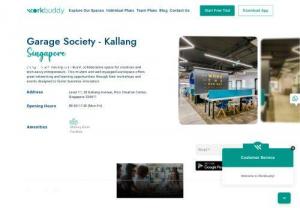 Garage Society Kallang Hot Desk and Coworking in Singapore - Start your new flexible coworking office at Garage Society, Kallang, Singapore with Workbuddy membership at $129 monthly and get access to over 30 coworking spaces in Singapore. Sign up today and get one week free access with promo code: FREEWEEK.
