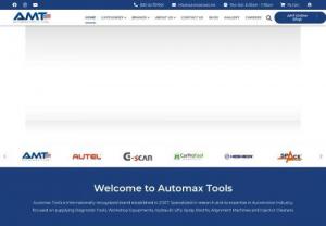 Automax Tools - Your Source of Excellent Tools & Equipments - Internationally recognized brands, established in 2007. AMT (Automax Tools), with its specialized research and its experience in automotive industry is focused on supplying Diagnostic Tools, Hydraulic Lifts, Spray Booths, Alignment Machines and Injector Cleaners.