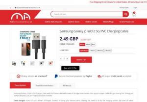 Samsung Z Fold 2 5G PVC Charger Cable | Mobile Accessories - Samsung Z Fold 2 5G PVC Charger Cable, strong nylon outside, stunning amp, 2 amp. Shocking information move. Half to 3m long. The advantage of using your cell while charging. We will provide you the best quality accessories around the world.