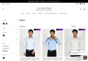 Branded Cotton Shirts for Men India | Mens Shirts Online - Buy Branded Cotton Shirts for Men Online India. Callino London Shirts are available in different colors & sizes.