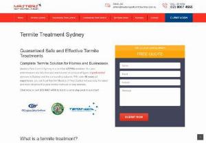 Termite Control Sydney - Termite control or termite treatment is essential for Sydney homes and commercial properties that are susceptible to termite infestations. Schedule a termite inspection and let pest control experts help you stop or prevent pest infestations from happening.