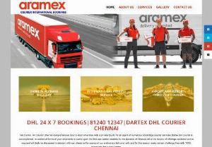 DHL 24 x 7 Bookings|98415 01122|Dartex Dhl Courier Chennai - Dartex DHL Couriers Chennai : offers shipping, tracking and courier delivery services.Bookings Areas Egmore Teynampet Kolathur Ayanavaram Perumbur Chetpet.