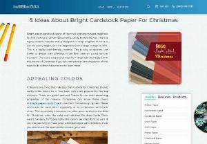 5 Ideas About Bright Cardstock Paper For Christmas - Bright paper cardstock is one of the most commonly used materials for the making of certain documents, cards, brochures, etc. This is a highly durable material that is designed to keep longevity in mind