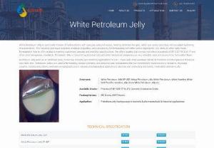 White Petroleum Jelly - White Petroleum Jelly is semi solid mixture of hydrocarbons with specially selected waxes, forming ointment like gels, which are nearly odourless with excellent hydrating characteristics.