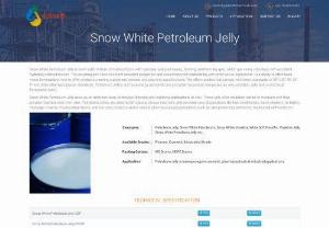 Snow White Petroleum Jelly - Snow White Petroleum Jelly is semi solid mixture of hydrocarbons with specially selected waxes, forming ointment like gels, which are nearly odourless with excellent hydrating characteristics.