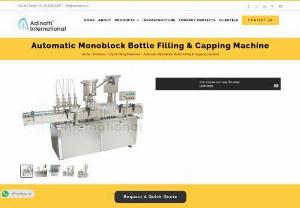 Automatic Monoblock Bottle Filling & Capping Machine - Adinath International