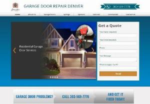 Garage Door Repair Team Denver - Our company offers only the best quality garage door services at a reasonable rate. Our technicians are well-equipped and highly experienced in addressing garage door concerns swiftly and efficiently. Our services include garage door adjustment, maintenance, installation, replacement, and repair of components such as tracks and motors.