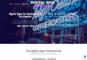 Digital Signs For Businesses in Los Angeles, LED, Channel Letters - We provide digital signs, LED Displays, Neon Signs, Channel Letters. Get Design, fabrication, and installation here.
