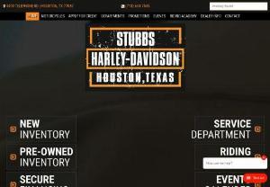 Stubbs Harley-Davidson - Welcome to Stubbs Harley-Davidson! We are a full-service Harley-Davidson dealership located in Southeast Houston, Texas. We are a short drive from Pasadena, Jacinto City, Deer Park, Bellaire, Katy, Sugar Land, The Woodlands, Kingwood, Cinco Ranch and Galveston. There are 7 Harley-Davidson dealerships within a 50-mile radius of downtown Houston. But at Stubbs Harley-Davidson, we set our dealership apart with amazing customer service.