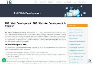 No.1 PHP Website Development in Udaipur, Best PHP web development company in Udaipur - 3i Planet is the best for PHP website development in Udaipur, with secure, scable, and advanced PHP web application services. We are the best PHP web development company in Udaipur. The 3i Planet is a leading PHP website development company for your business and company requirement. We are an expert and professional team PHP website development, web designer and deliver the result-oriented PHP web application.