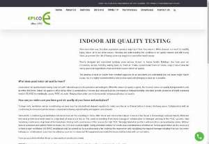 Indoor air quality testing - EPSCO - We Provide Indoor air quality testing