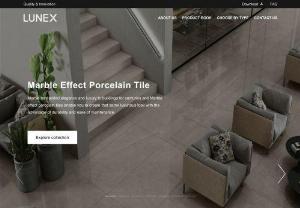 Bookmatch Porcelain Floor Tiles - Collection By Lunex Group - Explore the endless design possibilities with book match porcelain tiles, that comes in marble effect.