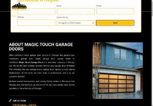 Magic Touch Garage Doors - We have large collection of custom garage doors, select from wide range of door colors and windows such as Acadia, Standard, Stratton, Eastman Estate, H Tech Plus etc