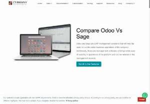 Odoo vs Sage - Get a detailed comparison of Odoo vs Sage ERP Software. Know more information about the two market-leading ERP software based on the features and modules.